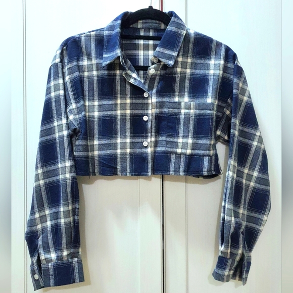 Cropped plaid shirt XS - Picture 2 of 2